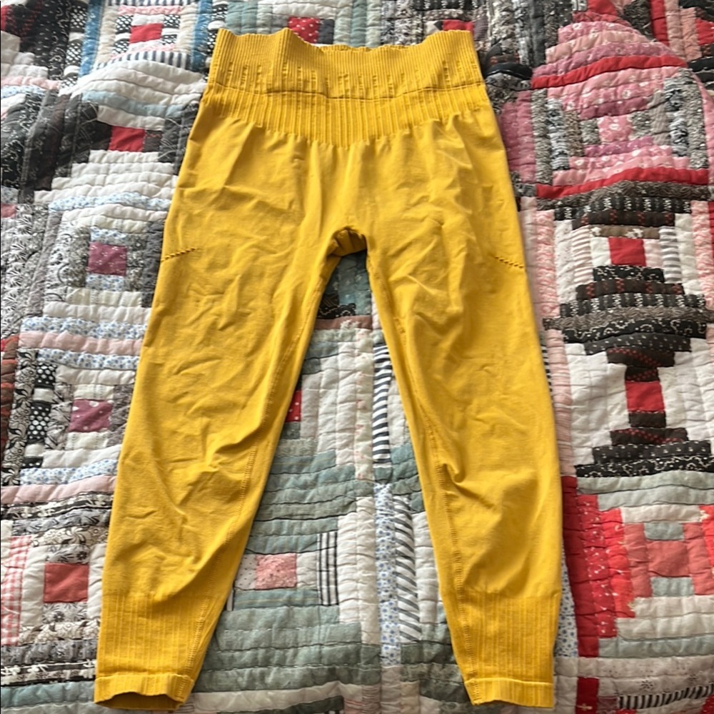 Yellow Yoga Pants